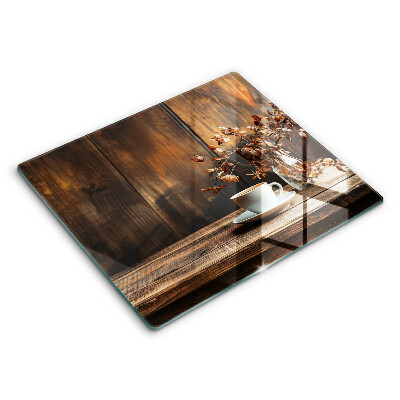 Protection plaque induction Tasse à café et bois