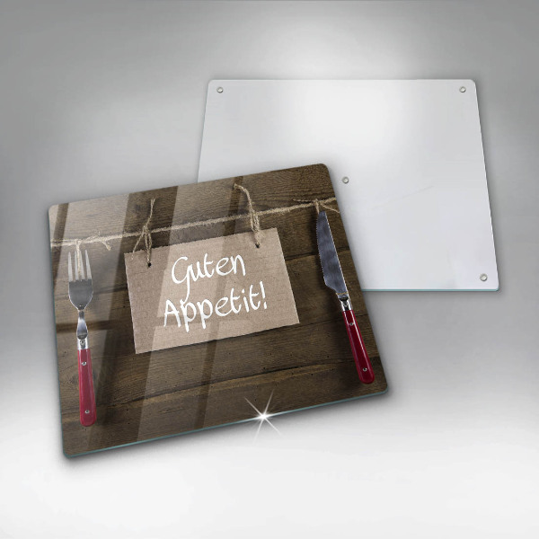 Cache plaque de cuisson Inscription Guten Apetit sur les tableaux
