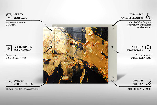 Protection plaque induction Texture de peinture élégante