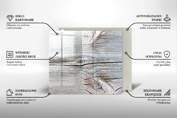 Protection plaque induction Structure en bois clair