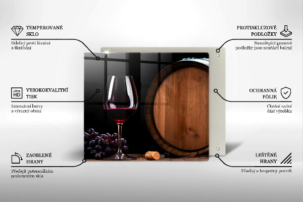 Protection plaque induction Verre à vin en tonneau