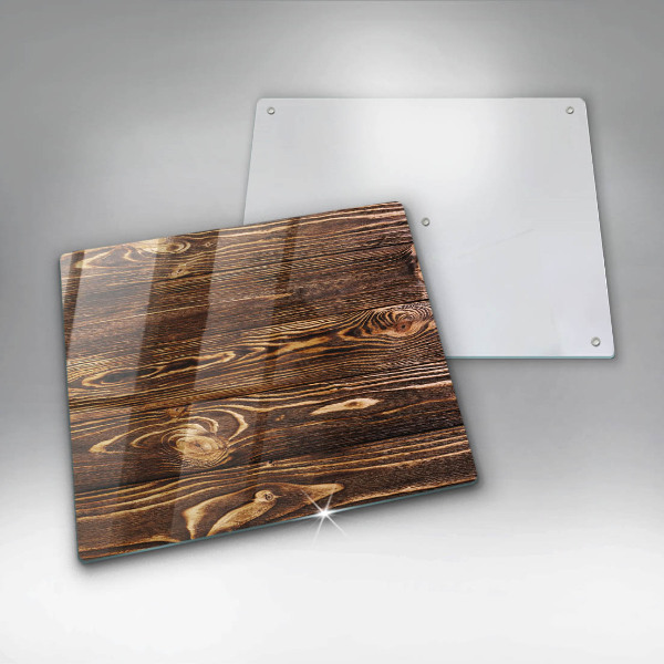 Protection plaque induction Texture du bois