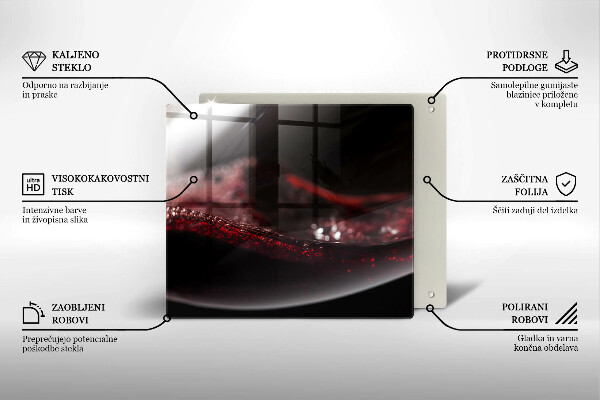 Protection plaque induction Vin rouge dans un verre