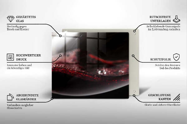 Protection plaque induction Vin rouge dans un verre