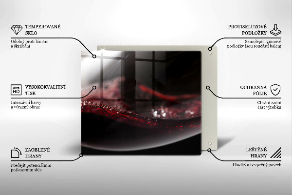 Protection plaque induction Vin rouge dans un verre