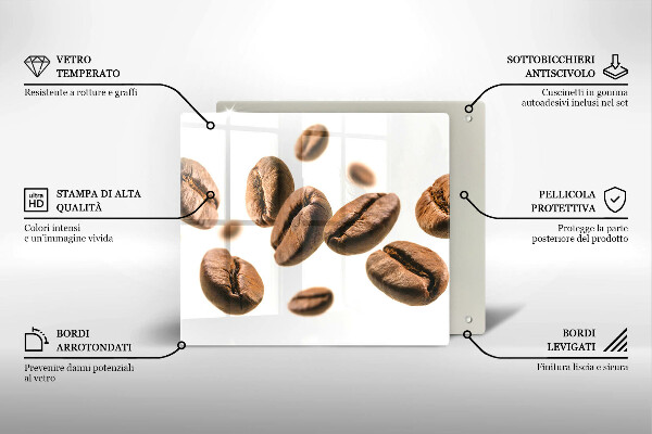 Protection plaque induction Grains de café