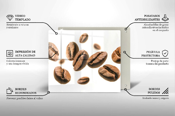 Protection plaque induction Grains de café