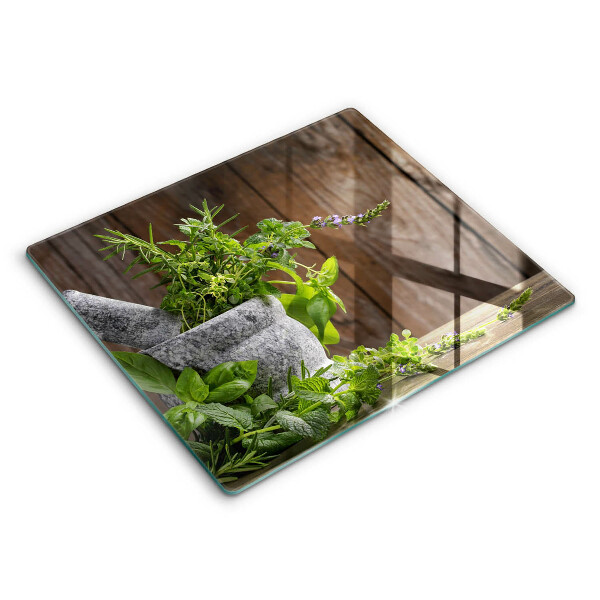 Protection plaque induction Herbes vertes