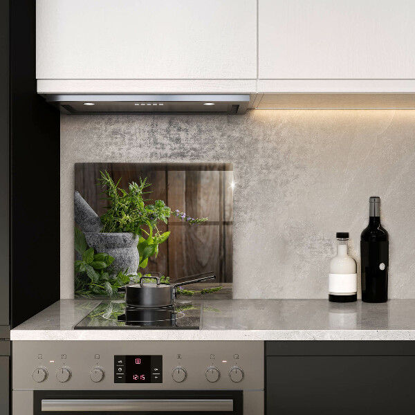 Protection plaque induction Herbes vertes