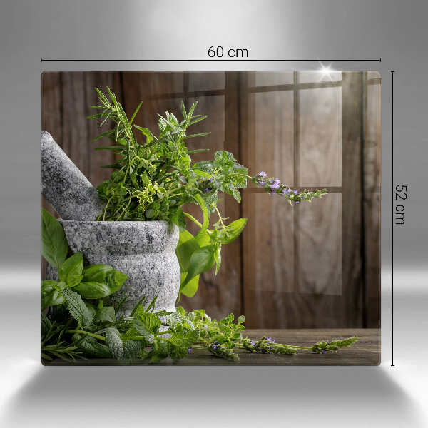 Protection plaque induction Herbes vertes