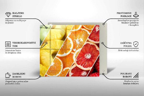 Protection plaque induction Fruits colorés