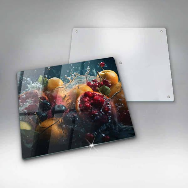 Protection plaque induction Fruits dans l'eau