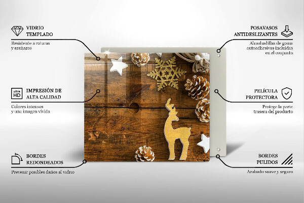 Protection plaque induction décorations de Noël