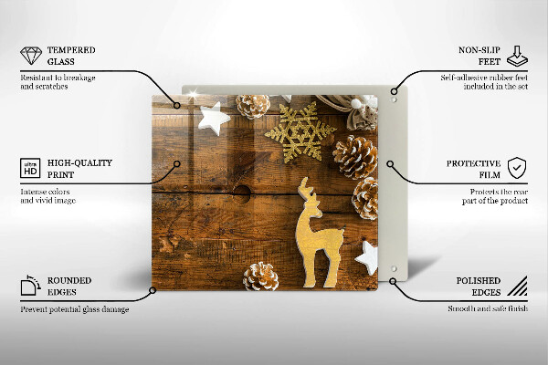 Protection plaque induction décorations de Noël