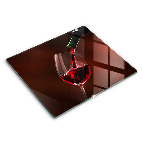 Protection plaque induction Un verre de vin