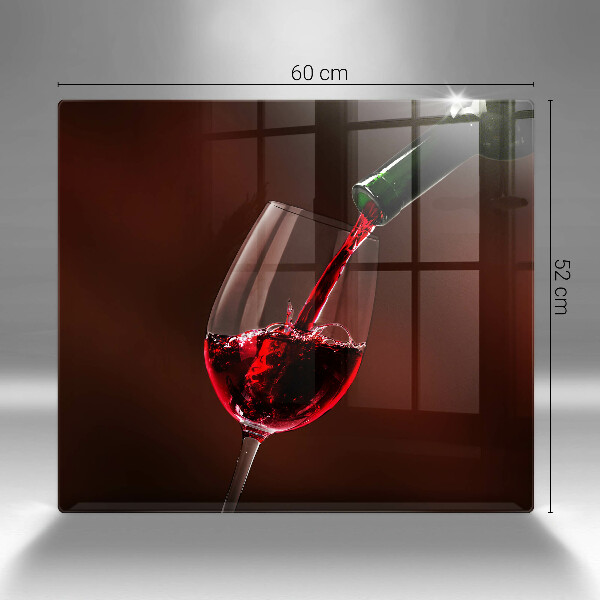 Protection plaque induction Un verre de vin