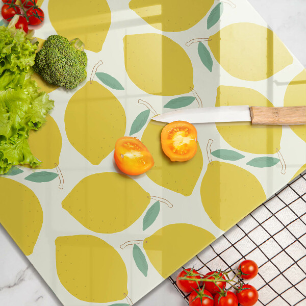 Protection plaque induction Citrons de dessin animé