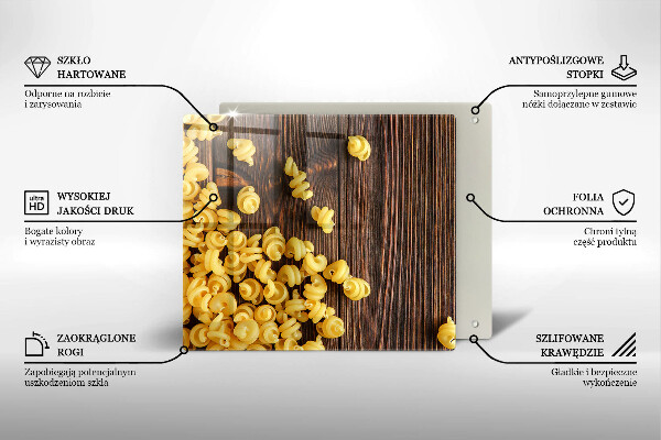 Protection plaque induction Des pâtes sur la table