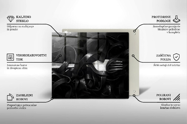 Protection plaque induction Pâtes tagliatelles noires