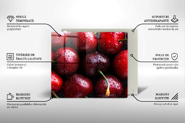 Protection plaque induction Gros plan de cerises