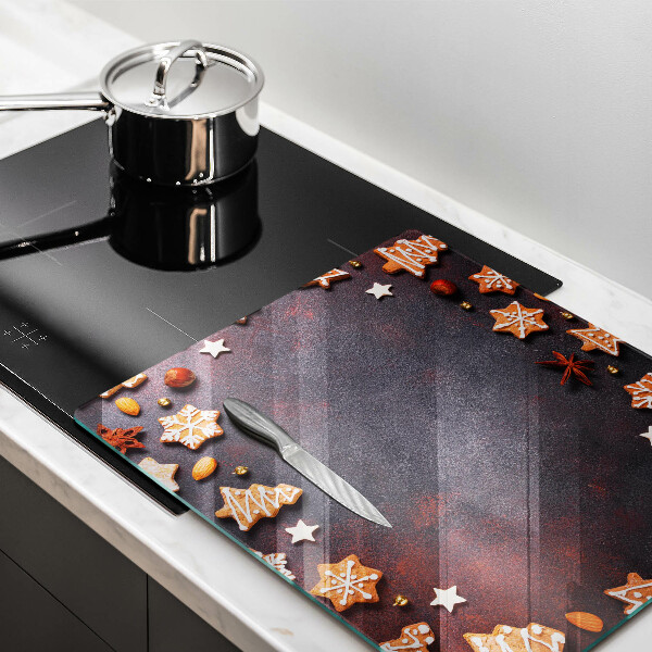 Protection plaque induction Noël en pain d'épice