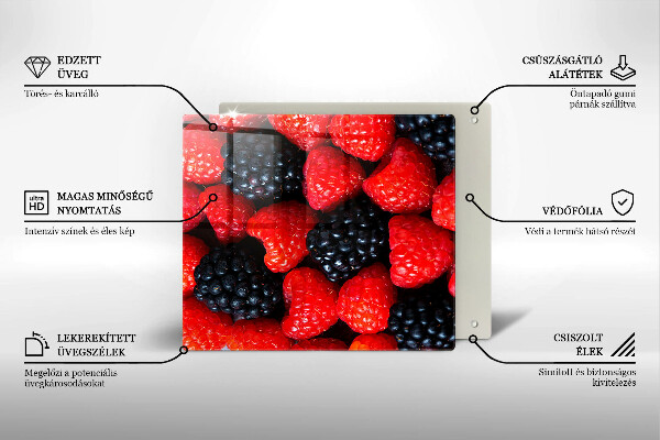 Protection plaque induction Framboises et mûres