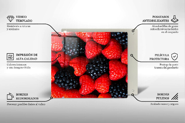 Protection plaque induction Framboises et mûres