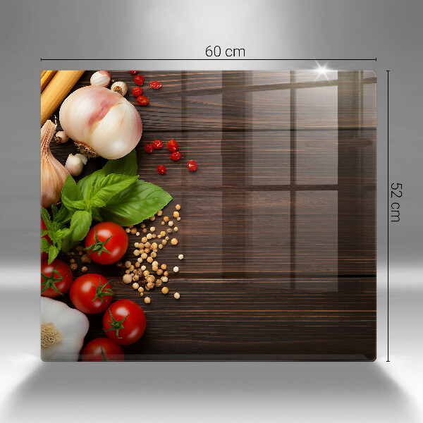 Protection plaque induction Des légumes sur la table