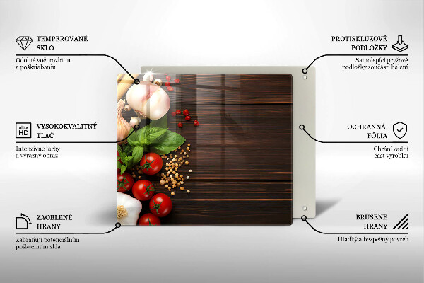 Protection plaque induction Des légumes sur la table