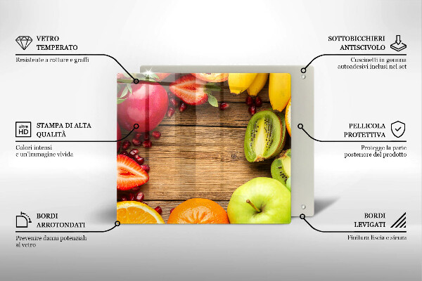 Protection plaque induction Fruit frais