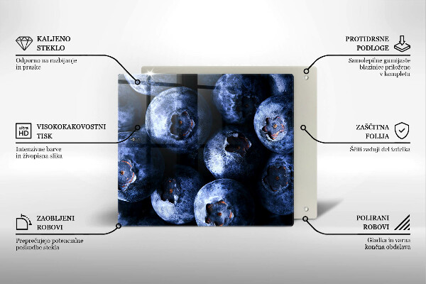 Protection plaque induction Gros plan de baies