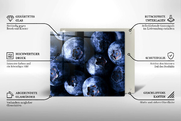 Protection plaque induction Gros plan de baies