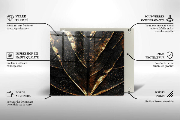 Protection plaque induction Feuille d'or