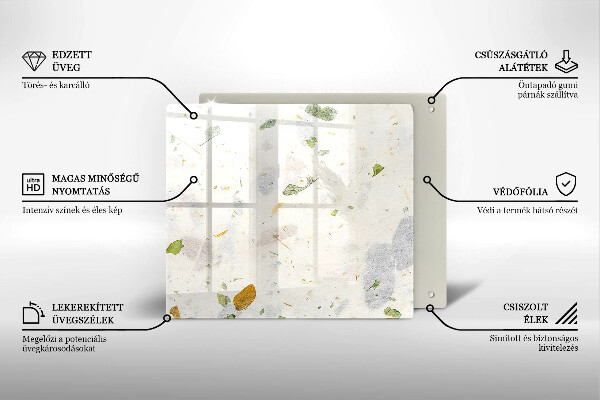 Protection plaque induction Feuilles tombantes