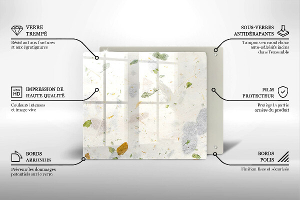 Protection plaque induction Feuilles tombantes