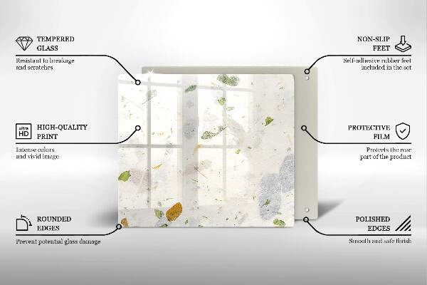 Protection plaque induction Feuilles tombantes