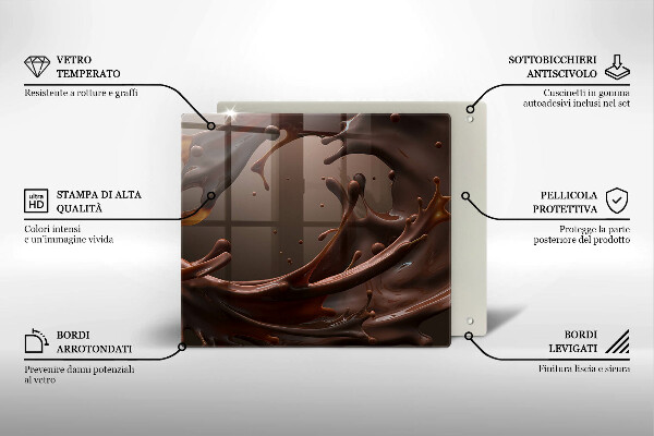 Protection plaque induction Chocolat liquide