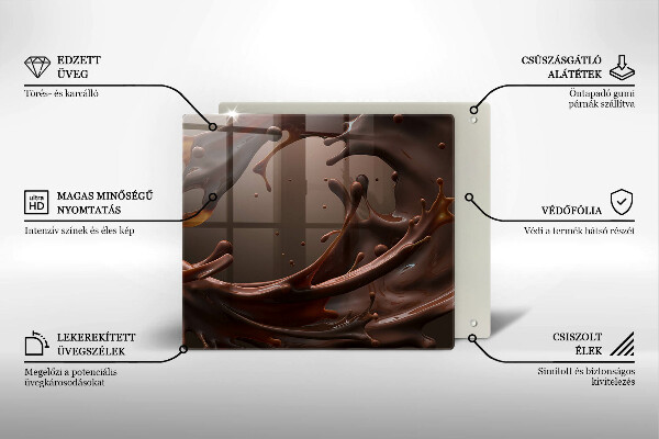 Protection plaque induction Chocolat liquide