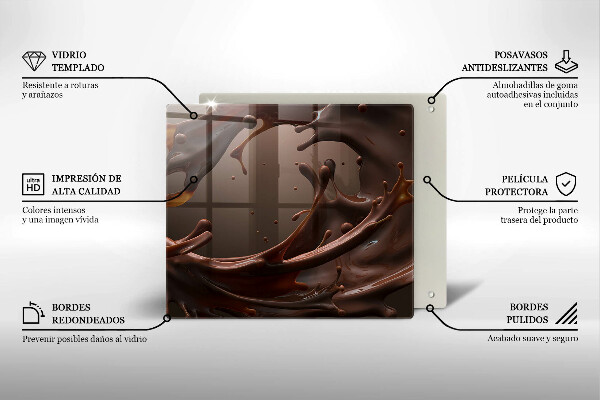 Protection plaque induction Chocolat liquide