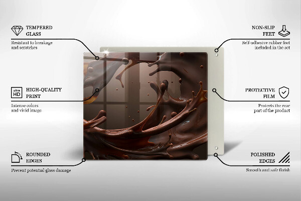 Protection plaque induction Chocolat liquide