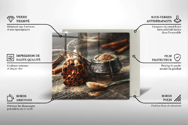 Protection plaque induction Gousses de vanille