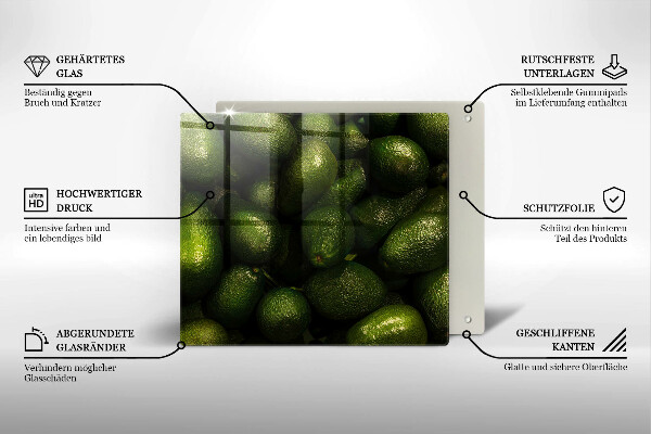 Protection plaque induction Fruit d'avocat