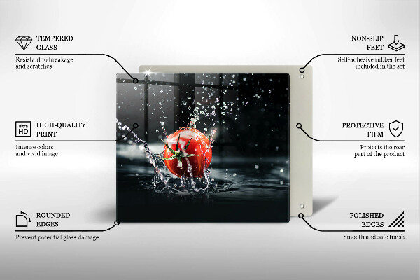 Protection plaque induction Tomate dans l'eau