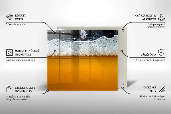 Protection plaque induction Boire de la mousse de bière