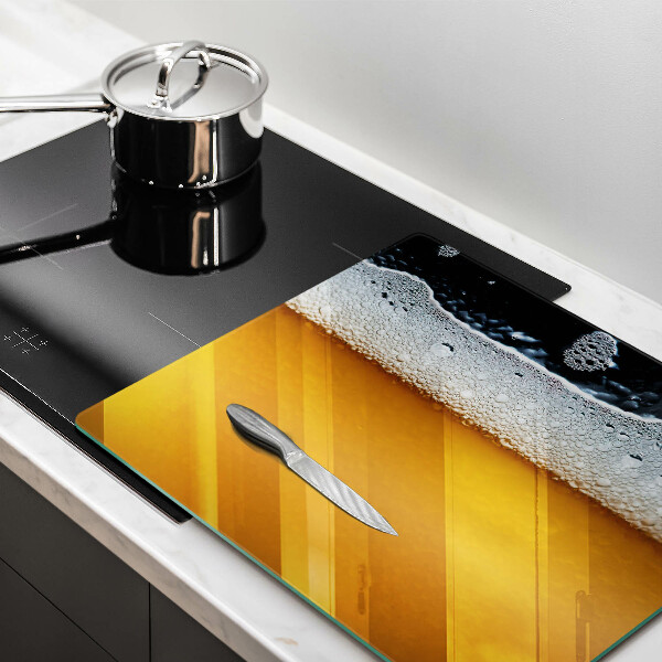 Protection plaque induction Boire de la mousse de bière