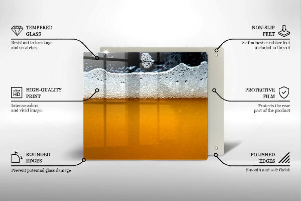 Protection plaque induction Boire de la mousse de bière