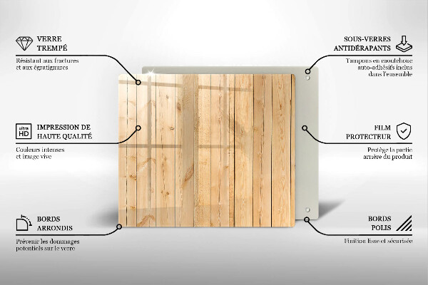 Protection plaque induction Planches de bois délicates