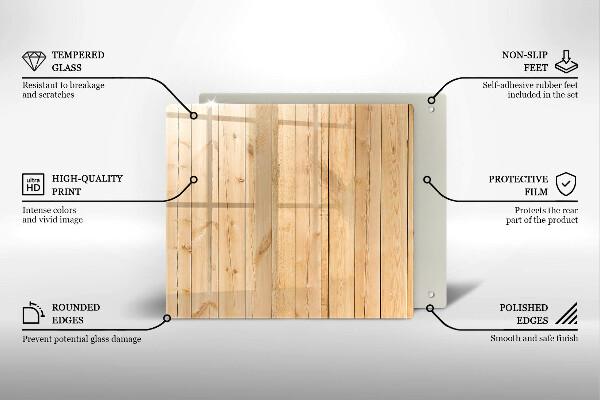 Protection plaque induction Planches de bois délicates