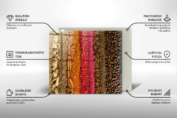 Protection plaque induction Épices colorées