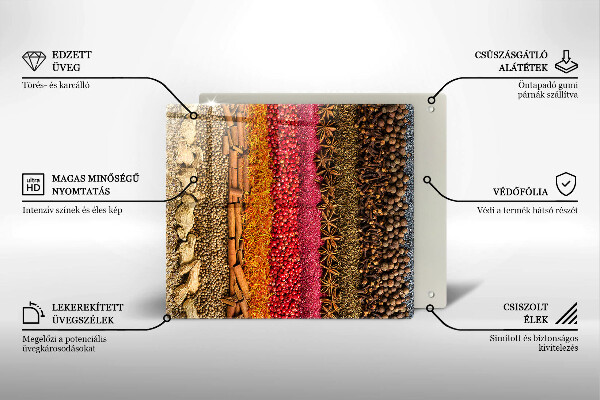 Protection plaque induction Épices colorées